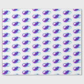 Infinity with Purple Feather Cadeaupapier (Vlak)