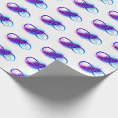 Infinity with Purple Feather Cadeaupapier (Hoek)