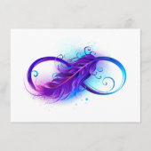 Infinity with Purple Feather Menu (Voorkant)
