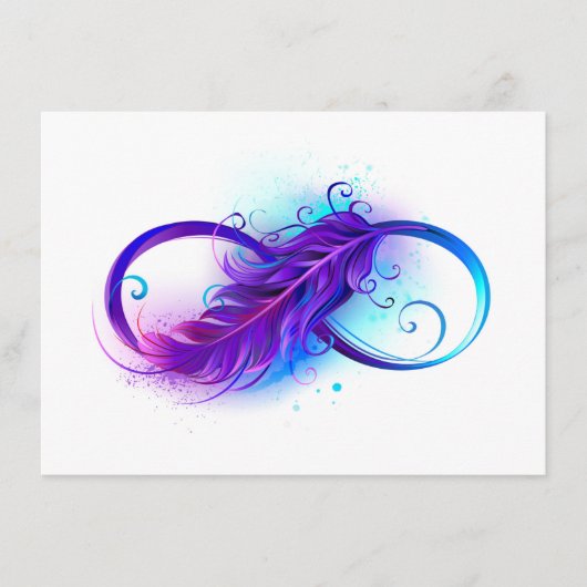 Infinity with Purple Feather Menu (Voorkant)