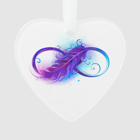 Infinity with Purple Feather Ornament (voorkant)