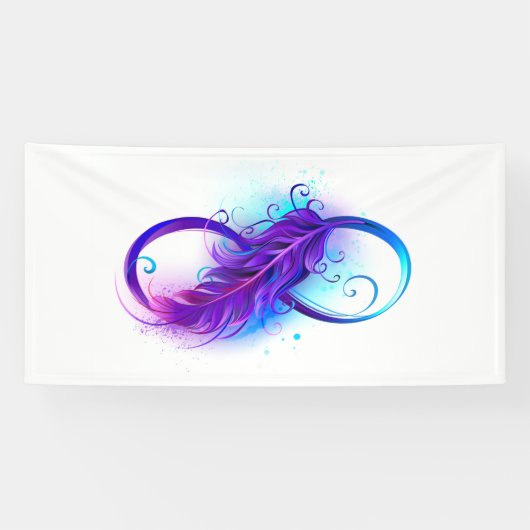 Infinity with Purple Feather Spandoek (Horizontaal)
