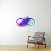 Infinity with Purple Feather Wandkleed (In Situ (horizontaal))