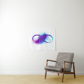 Infinity with Purple Feather Wandkleed (In Situ (horizontaal))