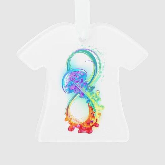 Infinity with Rainbow Jellyfish Ornament (achterkant)