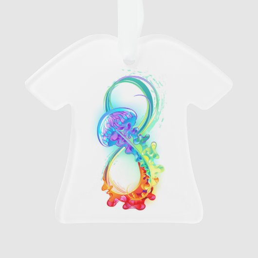 Infinity with Rainbow Jellyfish Ornament (voorkant)