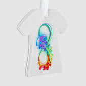 Infinity with Rainbow Jellyfish Ornament (voorkant)