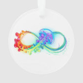 Infinity with Rainbow Jellyfish Ornament (achterkant)