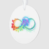 Infinity with Rainbow Jellyfish Ornament (voorkant)