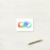 Infinity with Rainbow Jellyfish Post-it® Notes (Op bureau)