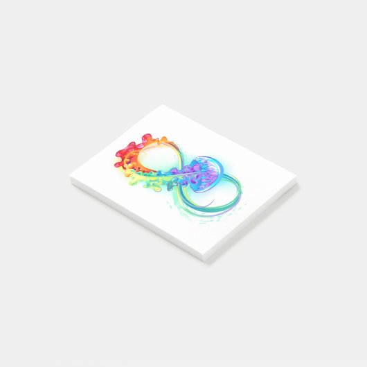 Infinity with Rainbow Jellyfish Post-it® Notes (Schuin)