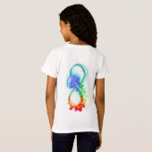 Infinity with Rainbow Jellyfish T-shirt (Achterkant volledig)