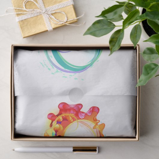 Infinity with Rainbow Jellyfish Tissuepapier (Geschenk)