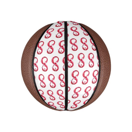 Infinity with Red Wine Basketbal (Verticaal)