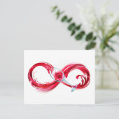 Infinity with Red Wine Briefkaart (Staand voorkant)