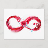 Infinity with Red Wine Briefkaart (Voorkant)