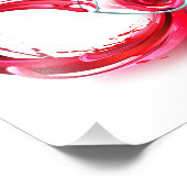 Infinity with Red Wine Foto Afdruk (Hoek)