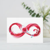 Infinity with Red Wine Kaart (Staand voorkant)