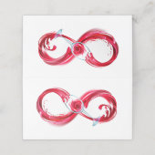 Infinity with Red Wine Klantenkaartje (Buitenkant ongevouwen)