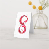 Infinity with Red Wine Klantenkaartje (Voorkant)
