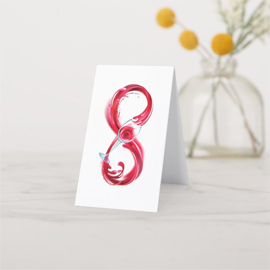 Infinity with Red Wine Klantenkaartje (Voorkant)