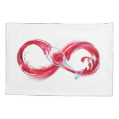 Infinity with Red Wine Kussensloop (Achterkant-Links)