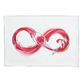 Infinity with Red Wine Kussensloop (Voorkant-Links)