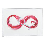 Infinity with Red Wine Kussensloop (Voorkant-Rechts)