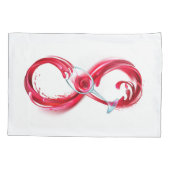 Infinity with Red Wine Kussensloop (Achterkant)