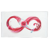 Infinity with Red Wine Kussensloop (Voorkant)