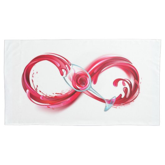Infinity with Red Wine Kussensloop (Voorkant)