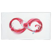 Infinity with Red Wine Kussensloop (Voorkant-Links)