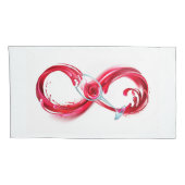 Infinity with Red Wine Kussensloop (Achterkant-Rechts)