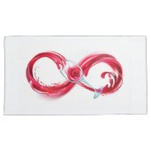 Infinity with Red Wine Kussensloop (Voorkant-Rechts)