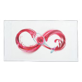Infinity with Red Wine Kussensloop (Achterkant-Links)