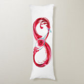 Infinity with Red Wine Lichaamskussen (Voorkant Verticaal)