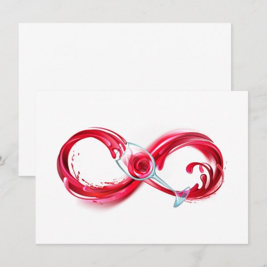 Infinity with Red Wine Menu (Voorkant / Achterkant)