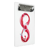 Infinity with Red Wine Mini Klembord (Schuin)