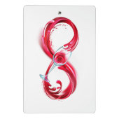 Infinity with Red Wine Mini Klembord (Achterkant)