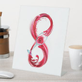 Infinity with Red Wine Reclamebord Met Voetstuk (Insitu)