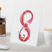 Infinity with Red Wine Reclamebord Met Voetstuk (Insitu)
