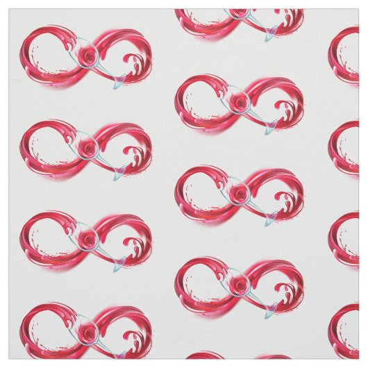 Infinity with Red Wine Stof (Swatch)