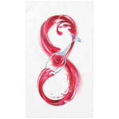 Infinity with Red Wine Tafelkleed (Voorkant)