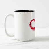 Infinity with Red Wine Tweekleurige Koffiemok (Links)