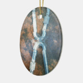 Infinity zilverster keramisch ornament (Links)