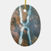 Infinity zilverster keramisch ornament (Voorkant)