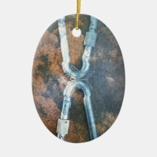 Infinity zilverster keramisch ornament (Voorkant)