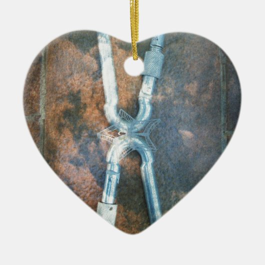 Infinity zilverster keramisch ornament (Voorkant)