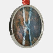 Infinity zilverster metalen ornament (Rechts)