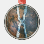 Infinity zilverster metalen ornament (Voorkant)